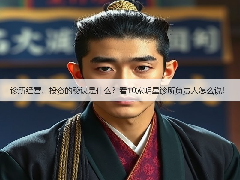 诊所经营、投资的秘诀是什么？看10家明星诊所负责人怎么说！