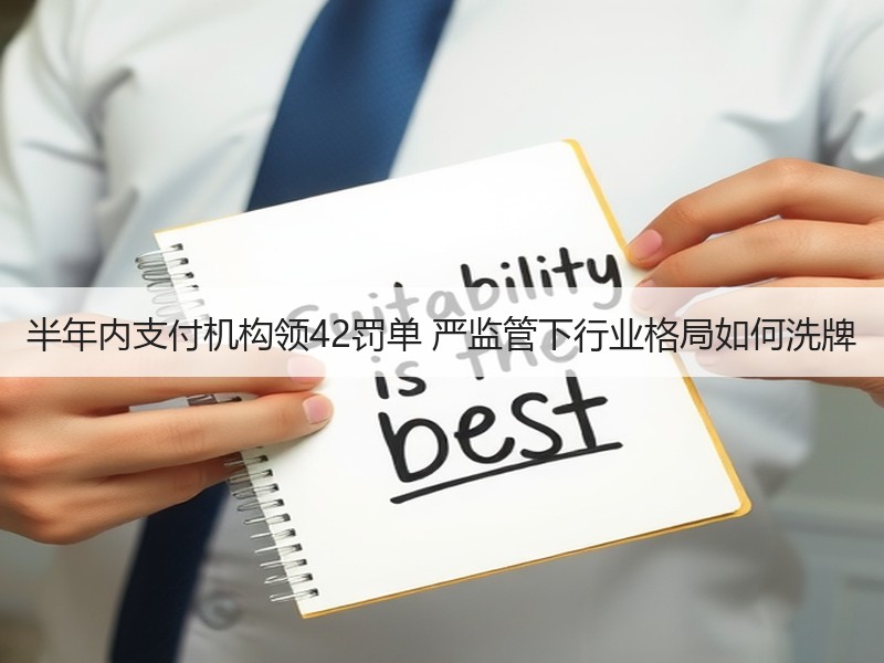 半年内支付机构领42罚单 严监管下行业格局如何洗牌