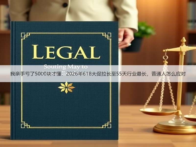 我亲手亏了5000块才懂：2026年618大促拉长至55天行业最长，普通人怎么应对