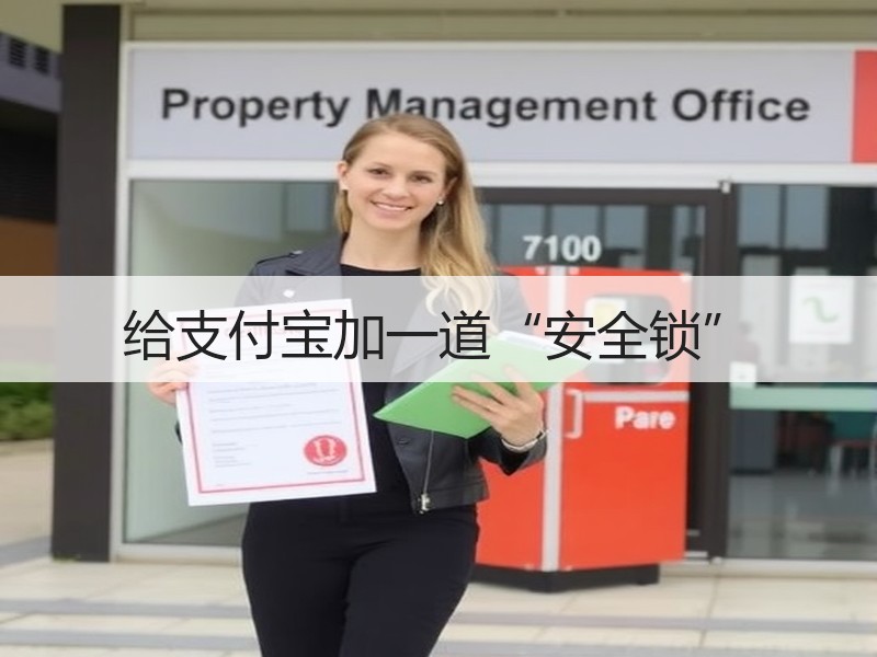 给支付宝加一道“安全锁”