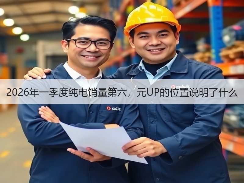 2026年一季度纯电销量第六，元UP的位置说明了什么