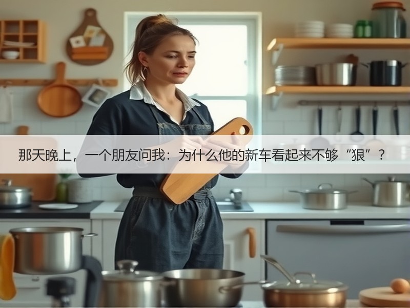 那天晚上，一个朋友问我：为什么他的新车看起来不够“狠”？