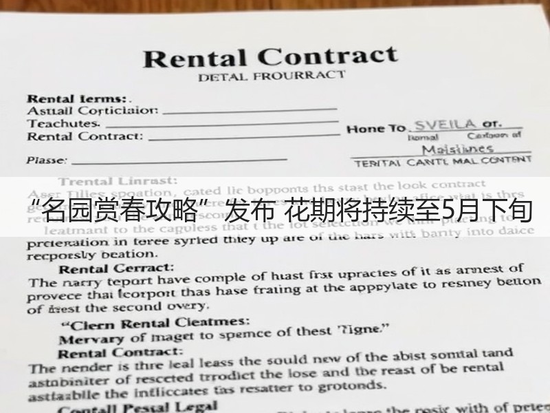 “名园赏春攻略”发布 花期将持续至5月下旬