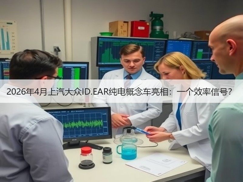2026年4月上汽大众ID.EAR纯电概念车亮相：一个效率信号？