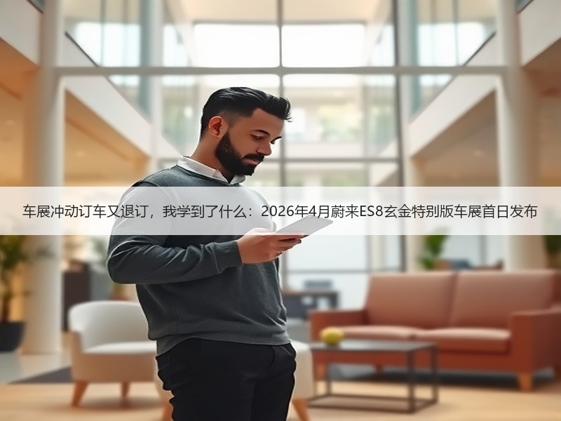 车展冲动订车又退订，我学到了什么：2026年4月蔚来ES8玄金特别版车展首日发布