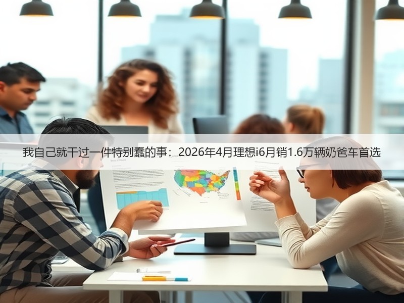 我自己就干过一件特别蠢的事：2026年4月理想i6月销1.6万辆奶爸车首选