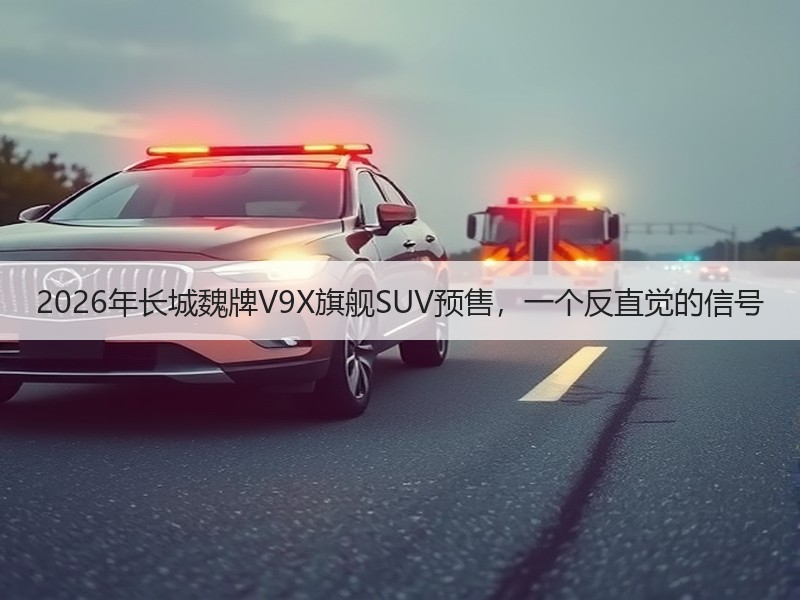 2026年长城魏牌V9X旗舰SUV预售，一个反直觉的信号
