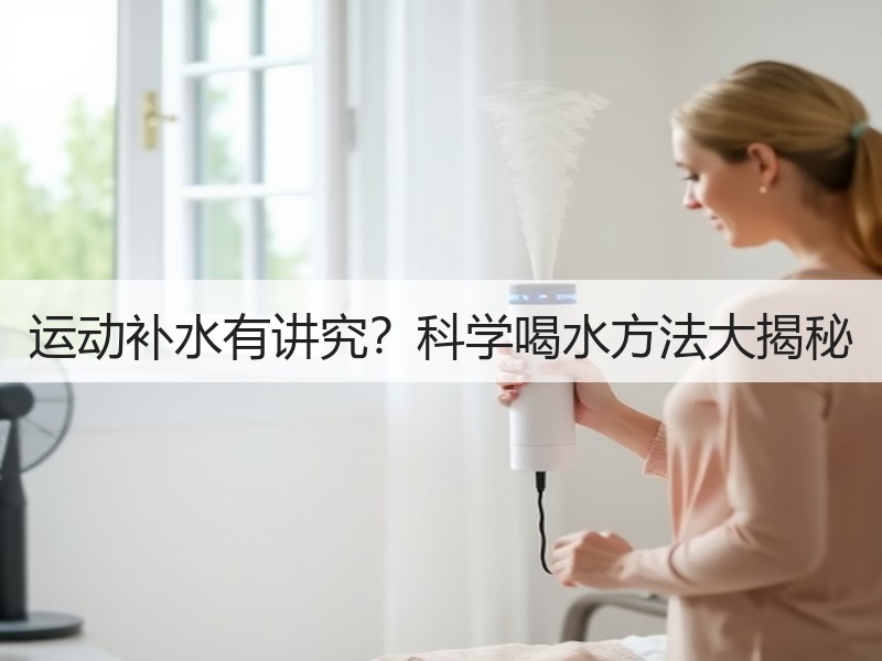 运动补水有讲究？科学喝水方法大揭秘