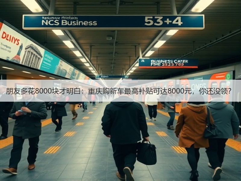 朋友多花8000块才明白：重庆购新车最高补贴可达8000元，你还没领？