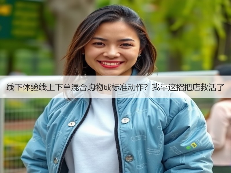 线下体验线上下单混合购物成标准动作？我靠这招把店救活了