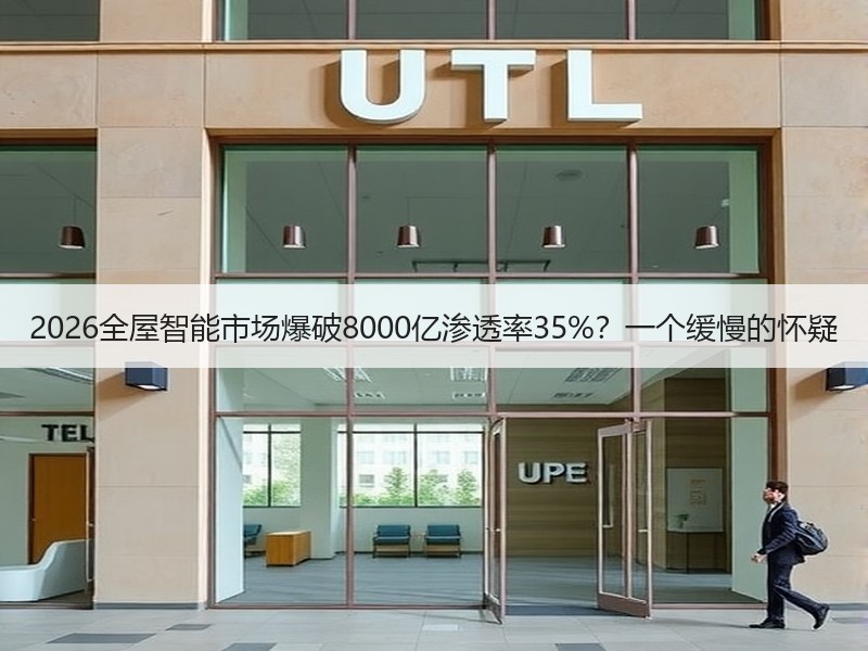 2026全屋智能市场爆破8000亿渗透率35%？一个缓慢的怀疑