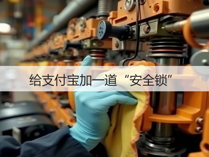 给支付宝加一道“安全锁”