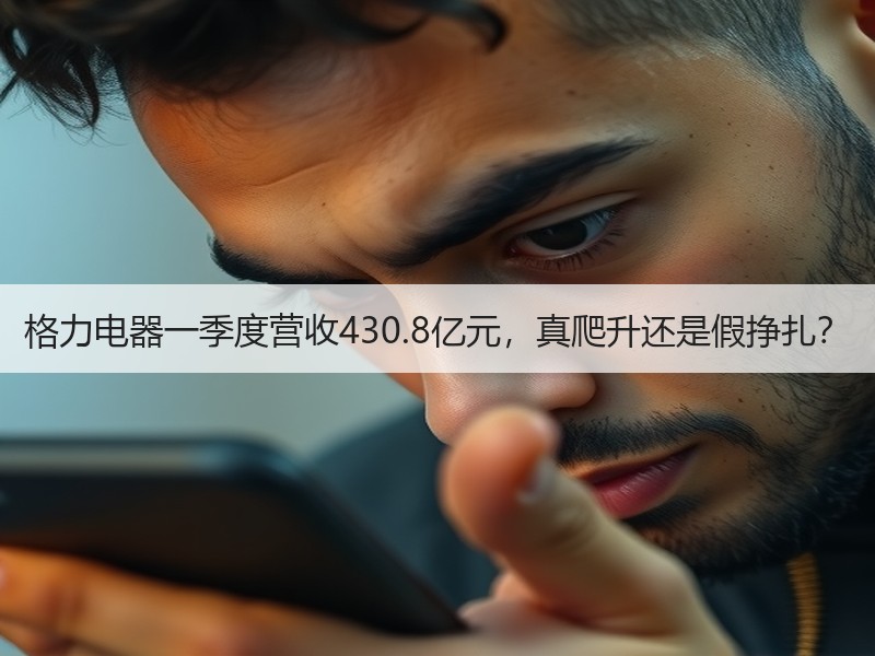 格力电器一季度营收430.8亿元，真爬升还是假挣扎？