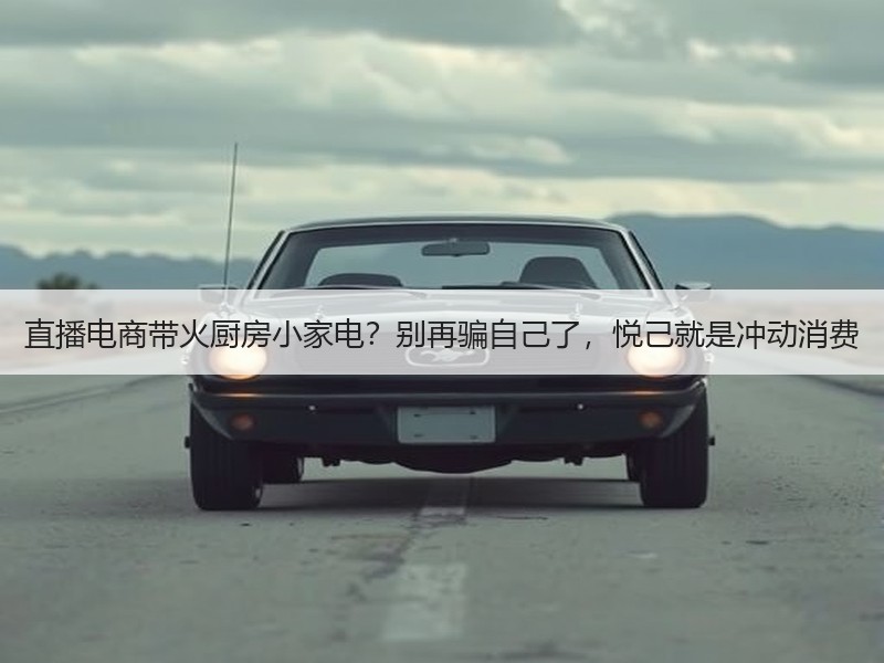 直播电商带火厨房小家电？别再骗自己了，悦己就是冲动消费