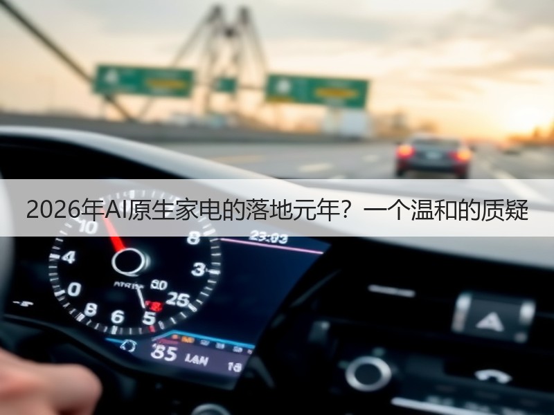 2026年AI原生家电的落地元年？一个温和的质疑