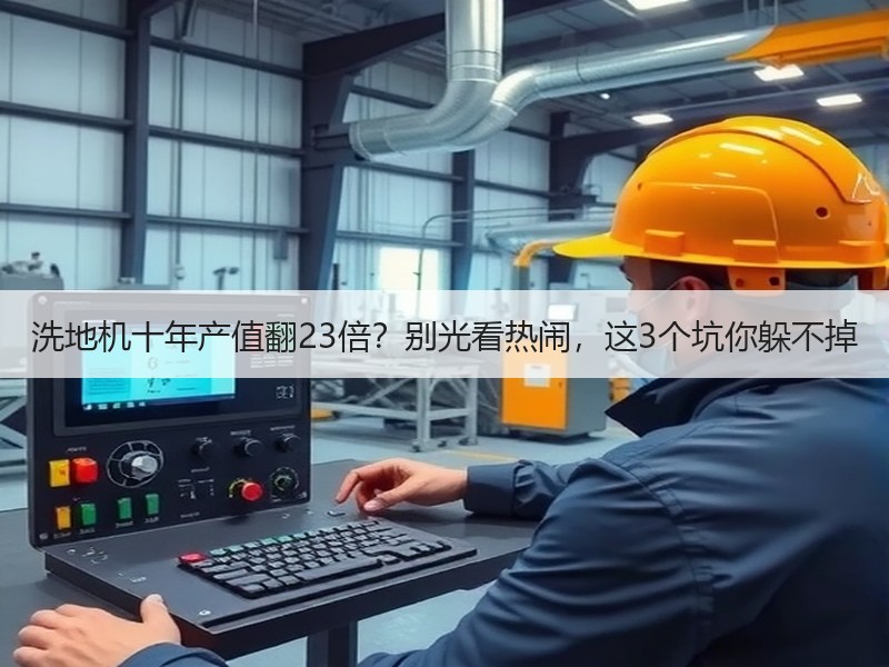 洗地机十年产值翻23倍？别光看热闹，这3个坑你躲不掉