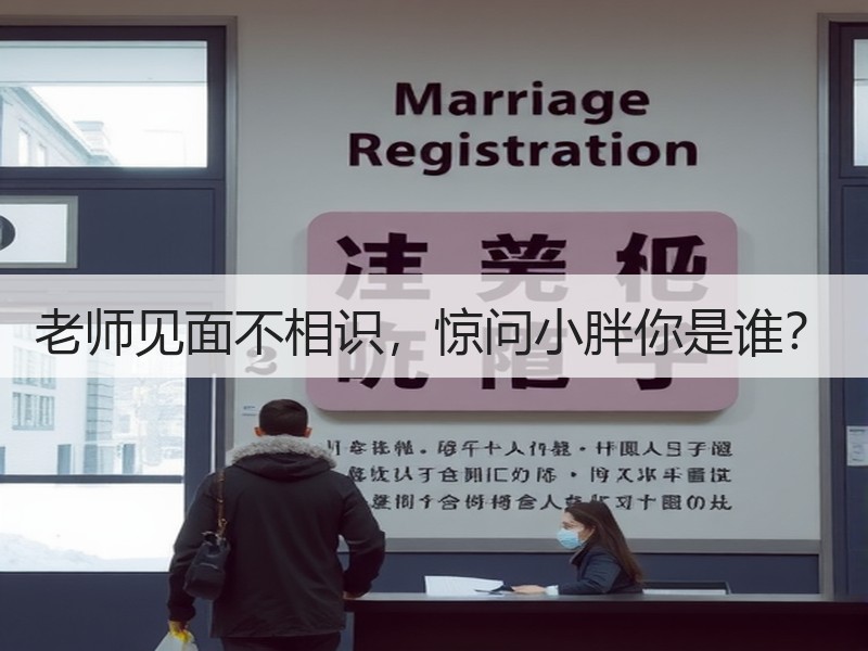 老师见面不相识，惊问小胖你是谁？