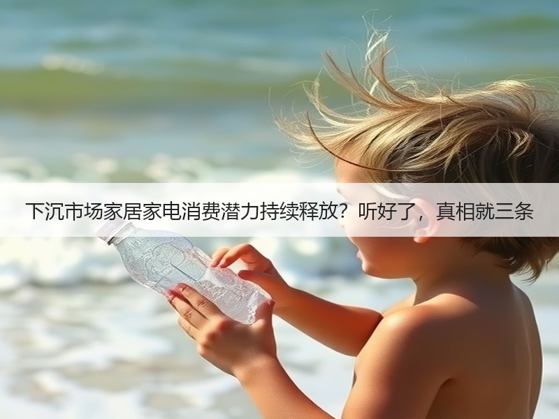 下沉市场家居家电消费潜力持续释放？听好了，真相就三条
