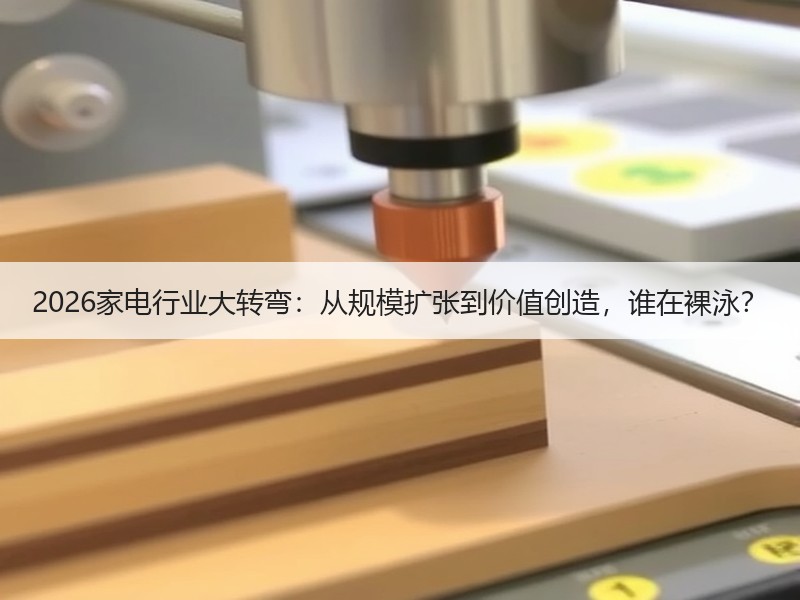 2026家电行业大转弯：从规模扩张到价值创造，谁在裸泳？