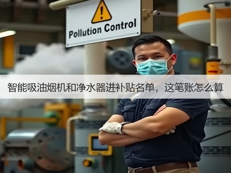 智能吸油烟机和净水器进补贴名单，这笔账怎么算