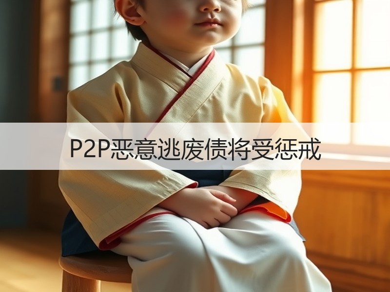 P2P恶意逃废债将受惩戒