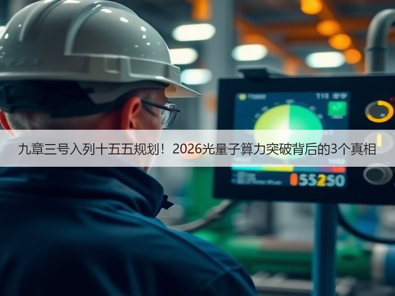 九章三号入列十五五规划！2026光量子算力突破背后的3个真相