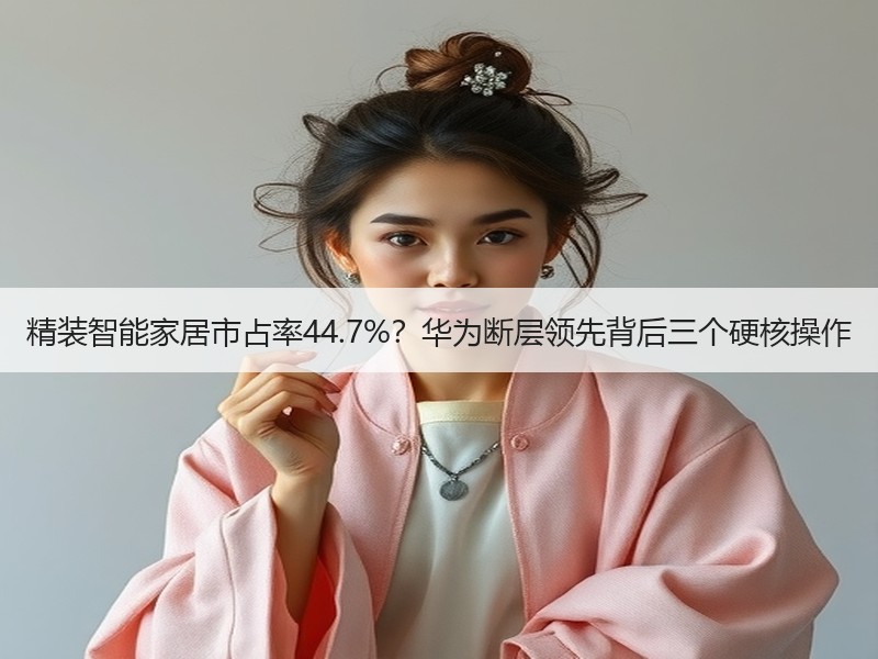 精装智能家居市占率44.7%？华为断层领先背后三个硬核操作