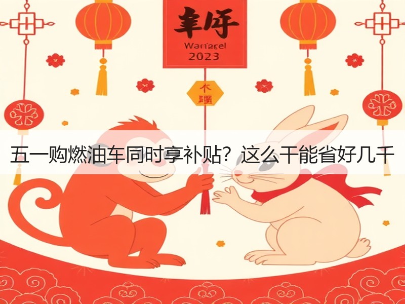 五一购燃油车同时享补贴？这么干能省好几千