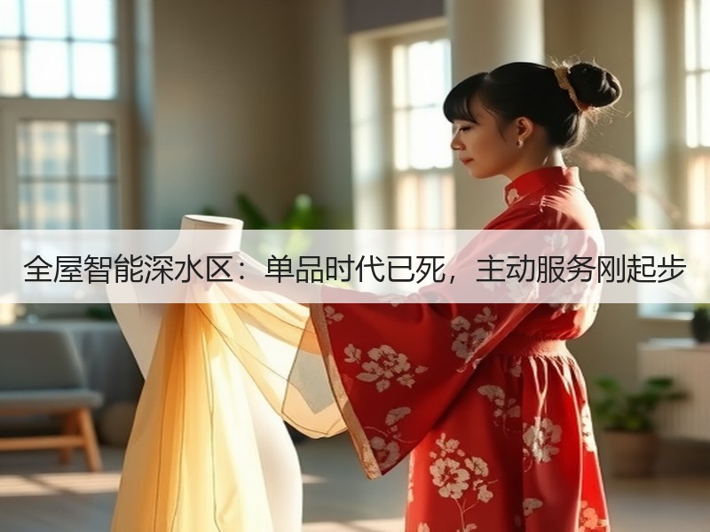 全屋智能深水区：单品时代已死，主动服务刚起步