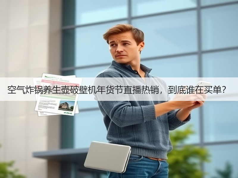 空气炸锅养生壶破壁机年货节直播热销，到底谁在买单？