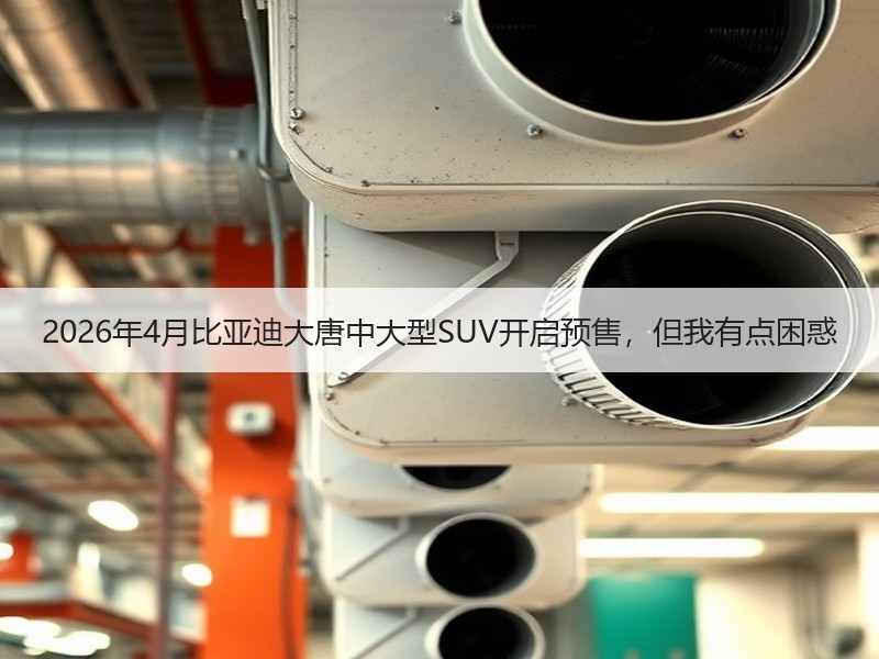 2026年4月比亚迪大唐中大型SUV开启预售，但我有点困惑