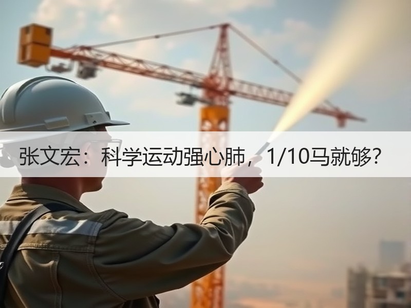 张文宏：科学运动强心肺，1/10马就够？