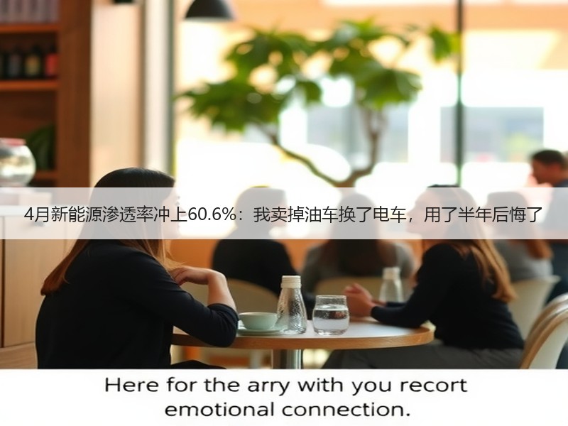 4月新能源渗透率冲上60.6%：我卖掉油车换了电车，用了半年后悔了