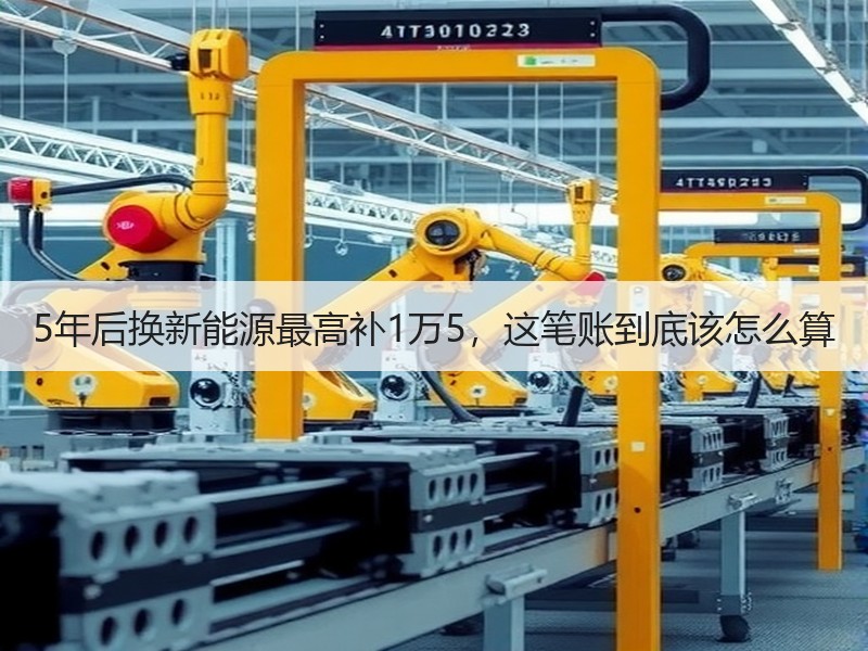 5年后换新能源最高补1万5，这笔账到底该怎么算