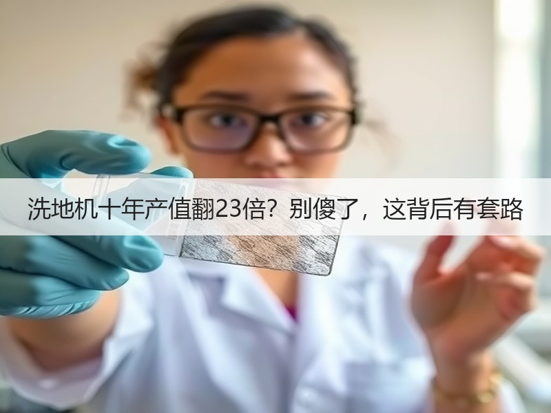洗地机十年产值翻23倍？别傻了，这背后有套路