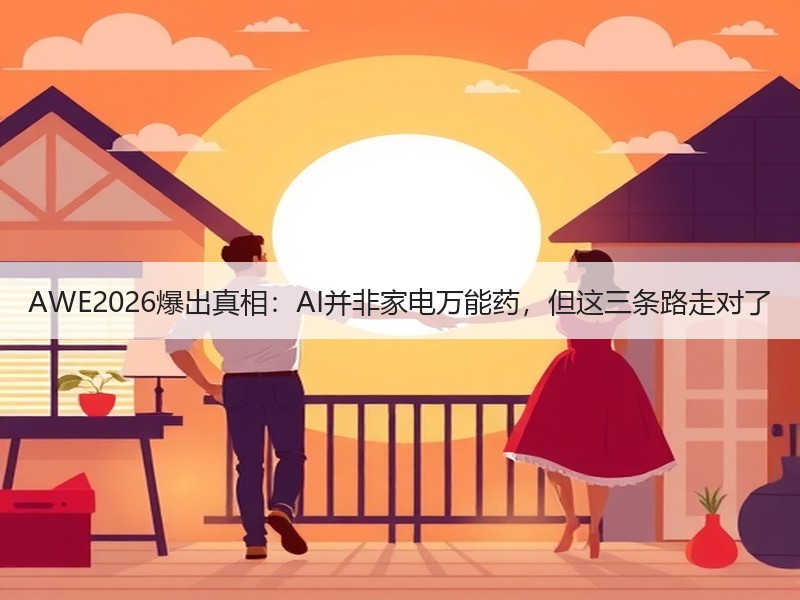AWE2026爆出真相：AI并非家电万能药，但这三条路走对了