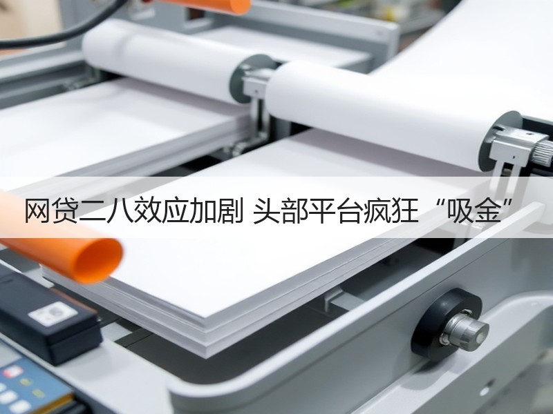 网贷二八效应加剧 头部平台疯狂“吸金”