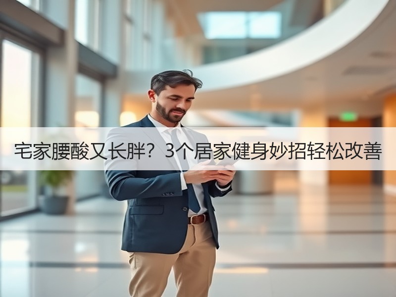 宅家腰酸又长胖？3个居家健身妙招轻松改善