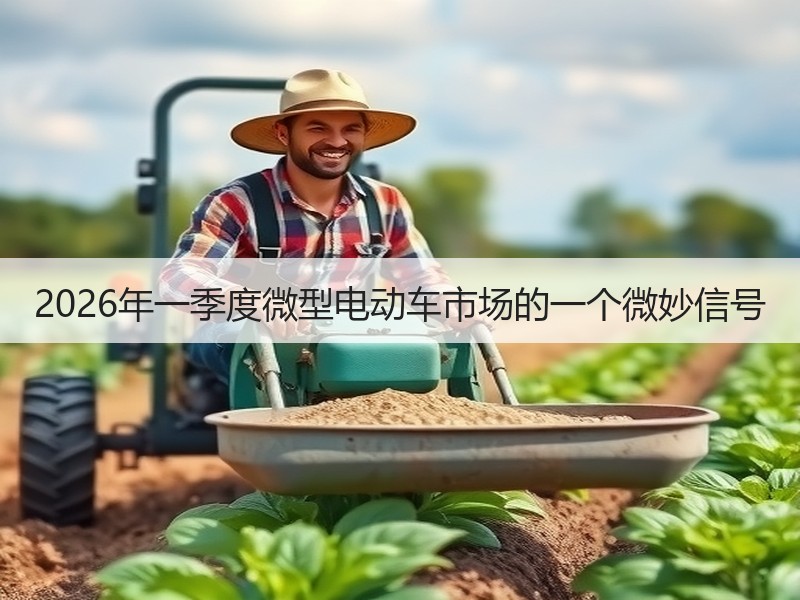 2026年一季度微型电动车市场的一个微妙信号