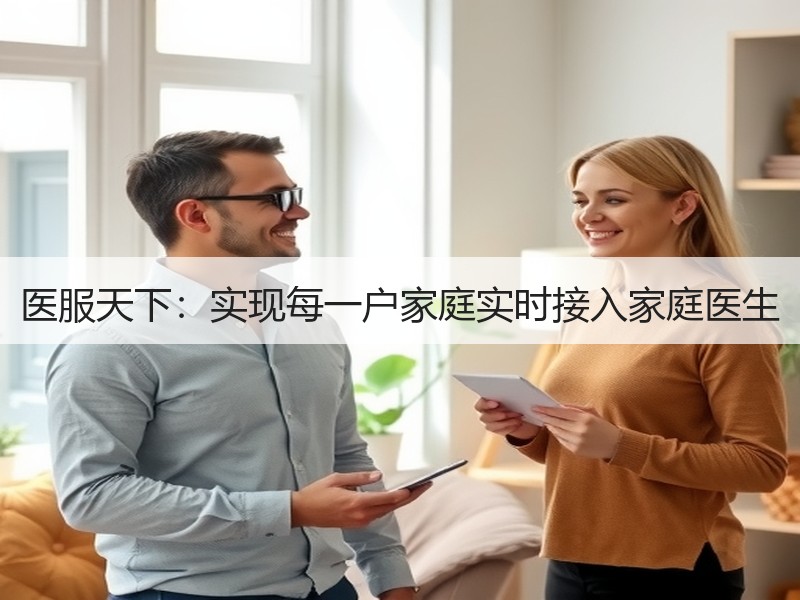 医服天下：实现每一户家庭实时接入家庭医生