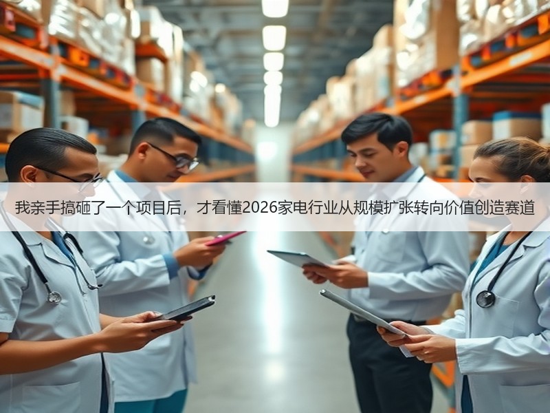我亲手搞砸了一个项目后，才看懂2026家电行业从规模扩张转向价值创造赛道