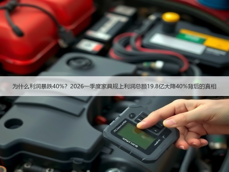 为什么利润暴跌40%？2026一季度家具规上利润总额19.8亿大降40%背后的真相