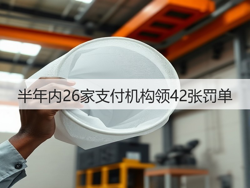 半年内26家支付机构领42张罚单