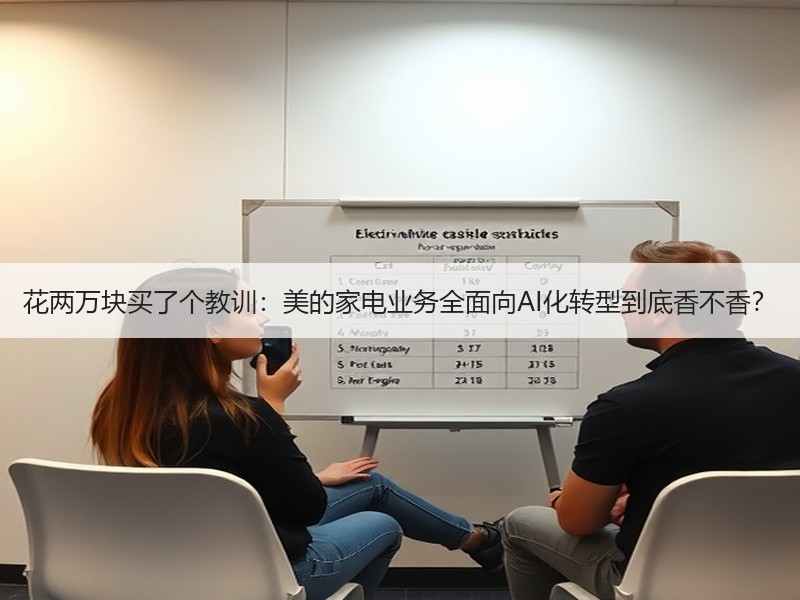 花两万块买了个教训：美的家电业务全面向AI化转型到底香不香？