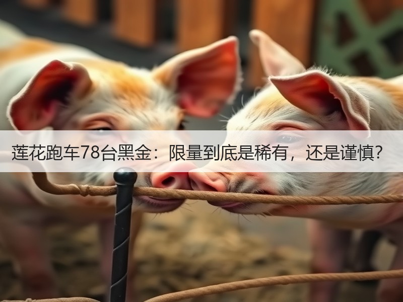 莲花跑车78台黑金：限量到底是稀有，还是谨慎？