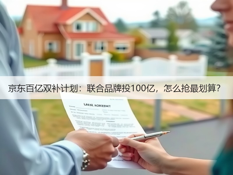 京东百亿双补计划：联合品牌投100亿，怎么抢最划算？